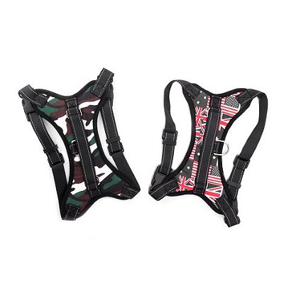 Peitoral para Pet em Nylon M Estampas Sortidas