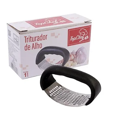 Triturador de Alho Inox 10,5cm Manual