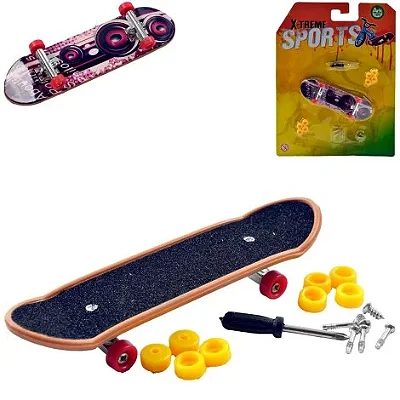 Skate Dedo de Plástico 16 Pçs