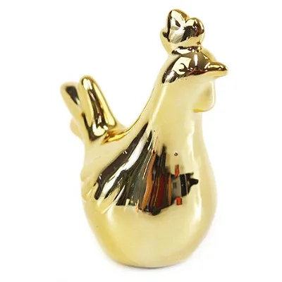 Enfeite Galinha de Cerâmica 9,5cm