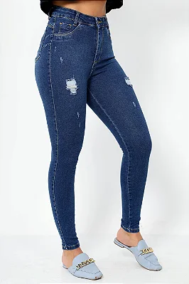 Calça Ucj Calça Jeans 6006 AZUL ESCURO