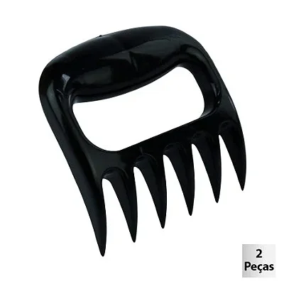 Desfiador de Carne Garra Urso 2 Peças Preto