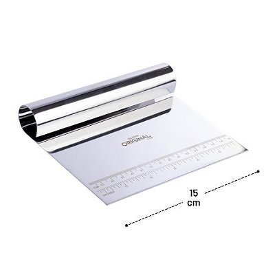 Espátula de Corte para Massa Inox Régua 15x12cm