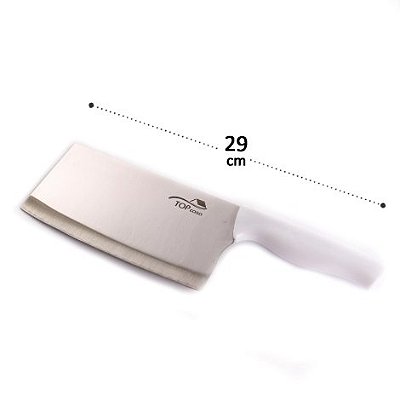 Faca Cutelo de Inox Plástico 8"