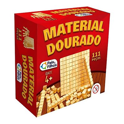 Jogo Didático Material Dourado 111 Peças