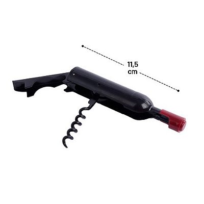 Saca Rolha Metal Abridor de Garrafa 11,5cm Vinho