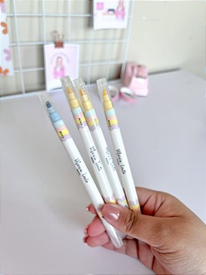 Marca Texto Apagável Pastel BRW - Amarelo
