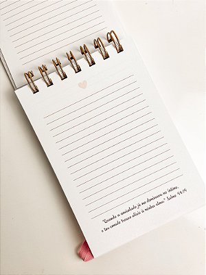 Bloco de Notas A6 com Versículos  - Com a Mesma Capa do Devocional - SEM NOME NA CAPA