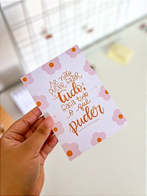 Card A6 - Faça Tudo o Que Puder