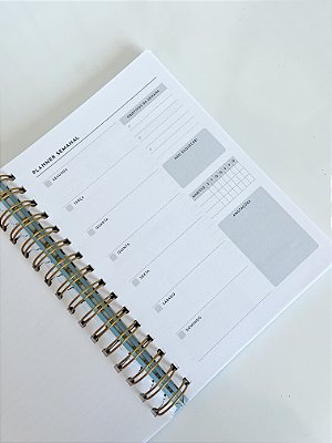 Refil Planner Semanal - 90g/m² 30 Folhas