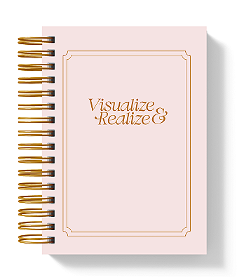Caderno Reposicionável: Visualize e Realize Rosa