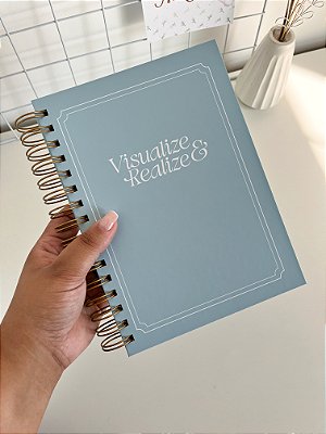 Caderno Reposicionável: Visualize e Realize Azul