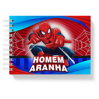 Livro de Colorir Colorindo Homem Aranha 50 Folhas 180g/m² + Acetato