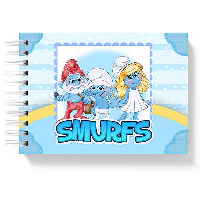 Livro de Colorir Colorindo Smurfs 50 Folhas 180g/m² + Acetato