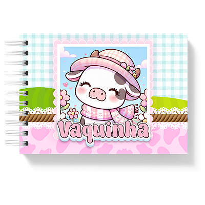 Livro de Colorir Colorindo Vaquinha 50 Folhas 180g/m² + Acetato