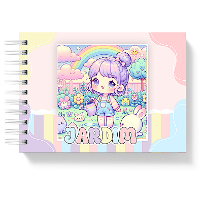 Livro de Colorir Colorindo Jardim 50 Folhas 180g/m² + Acetato