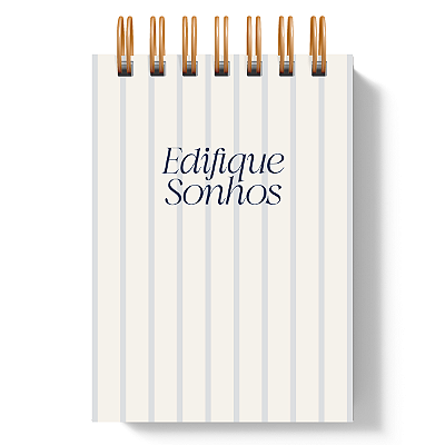 Bloco de Notas A6: Edifique Sonhos
