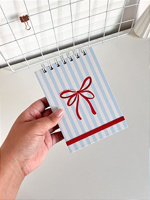 Bloco de Notas A6: Lovely Azul