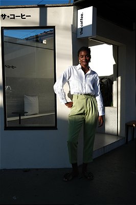 Calça tradicional matcha
