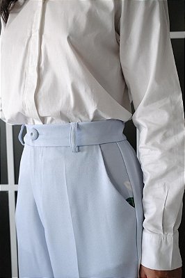 Calça elástico lírios