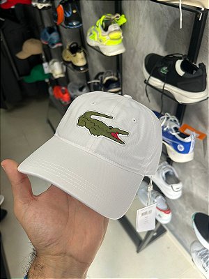 Boné Lacoste Big Croc Branco