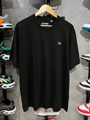 CAMISETA LACOSTE SPORT QUICK DRY PRETA