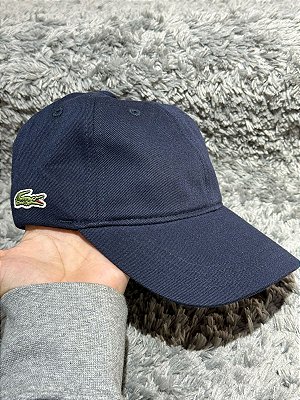Boné Lacoste Gabardine Azul Marinho