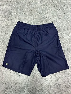 Bermuda Lacoste Sport Tactel Azul Marinho