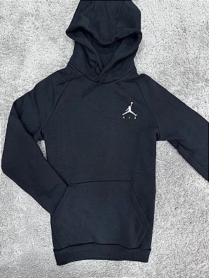 Blusa Moletom Jordan Icon Preto Flanelado