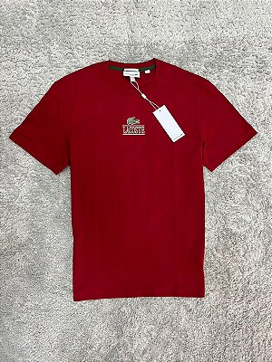 Camiseta Lacoste Mini Coliseu Vinho