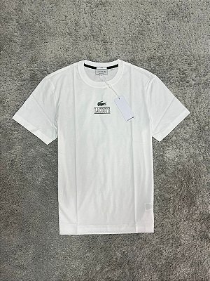 Camiseta Lacoste Mini Coliseu Branca
