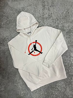 MOLETOM JORDAN FLIGHT MVP GRAPHIC FLEECE BRANCO