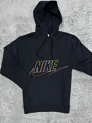 Blusa Moletom Nike Club Fleece Color Preta