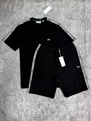 Conjunto Lacoste Fita Preto
