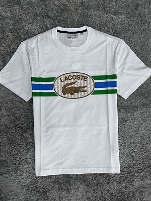 CAMISETA REGULAR FIT  MONOGRAMA BRANCA