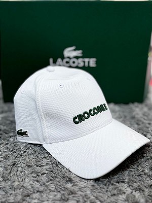 Boné Lacoste Crocodile Branco