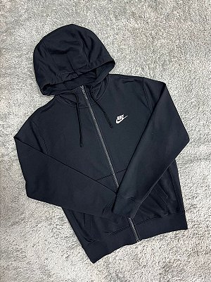 Jaqueta Nike Club Hoodie Masculina Preta