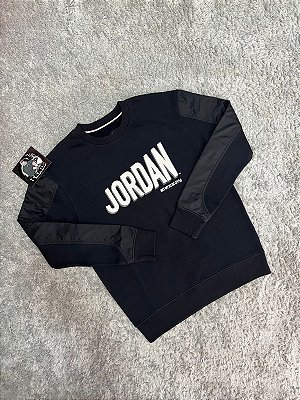 MOLETOM JORDAN MVP GOLA CARECA PRETA