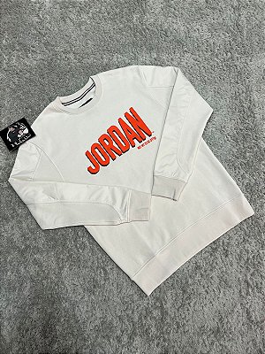 MOLETOM JORDAN MVP GOLA CARECA BEGE