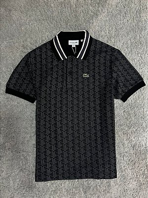 POLO LACOSTE ORGANOGRAMA PRETA 2024