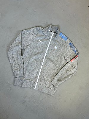 MOLETOM PUMA BMW MOTORSPORT FULL-ZIP CINZA