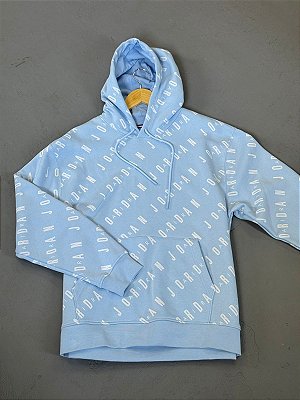MOLETOM JORDAN FLEECE ESSENTIAL AOP AZUL