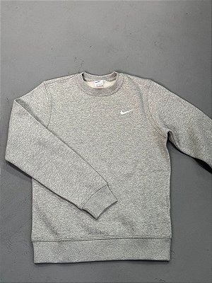 MOLETOM NIKE SPORTSWEAR CINZA GOLA CARECA