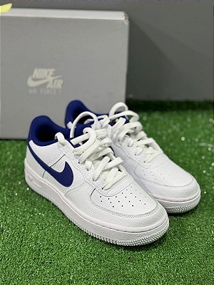 TÊNIS NIKE AIR FORCE 1 INFANTOJUVENIL BRANCO/AZUL