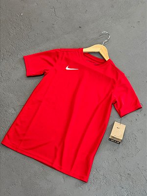 CAMISETA INFANTIL NIKE DRI FIT VERMELHA