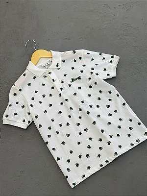 POLO INFANTIL LACOSTE CROCODILE PEGADAS