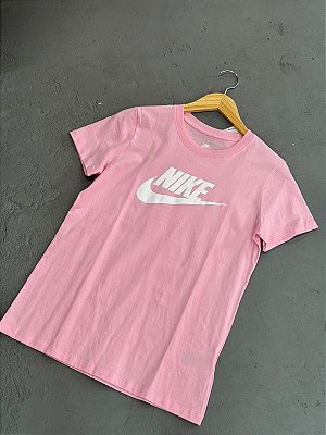 CAMISETA NIKE ICON ROSA FEMININA