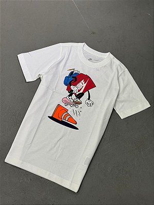 CAMISETA NIKE CLUB BOX INFANTIL BRANCA