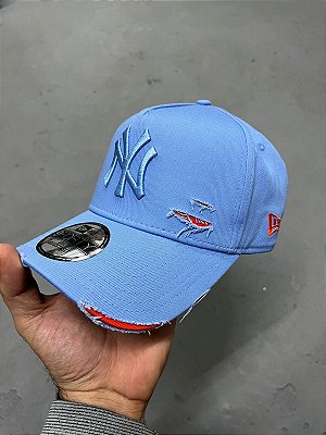 NEW ERA DESTROYED AZUL/LARANJA