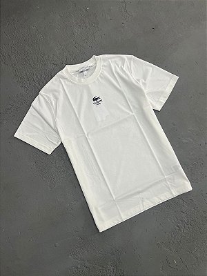 Camiseta em Algodão com Estampa Assinada Branca